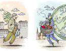 Сладкая жизнь украинцев после превращения в колонию Запада в карикатурах грантоедов