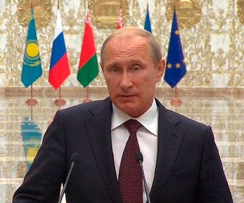 Путин: Россия не может выдвигать условий по урегулированию ситуации на Украине
