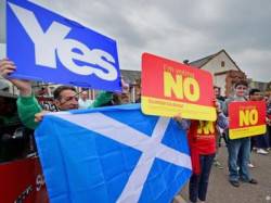 Столкновения сторонников и противников независимости Шотландии в Глазго: в ход пошли файеры и петарды