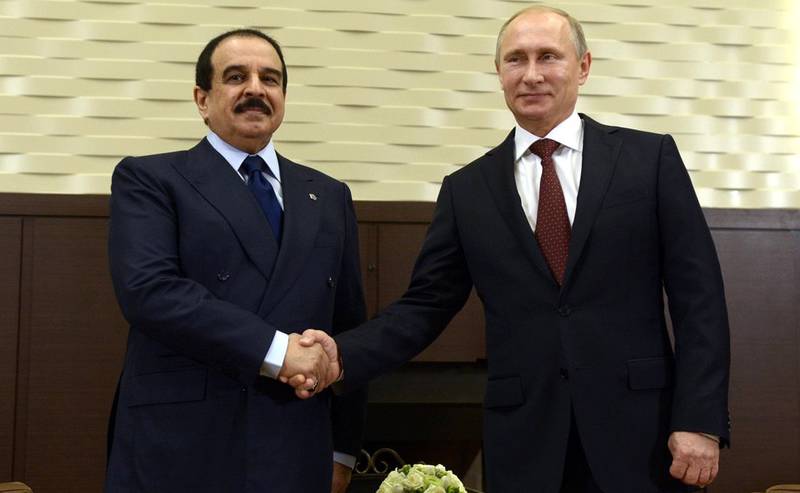Путин и король Бахрейна обсудят ситуацию на Ближнем Востоке