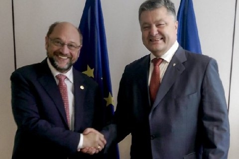 Шульц обнадежил Порошенко. Украина будет в ЕС