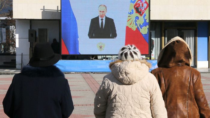 Владимир Путин: «Мы один, единый народ, и Россия у нас одна»