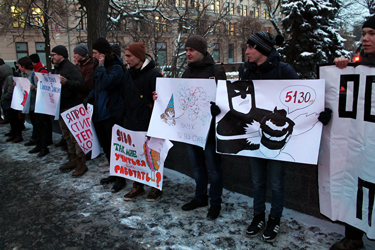 Студенты Украины восстали против власти, в Харькове массовый бунт