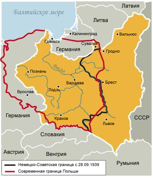 Польша объявляет пересмотр европейских границ