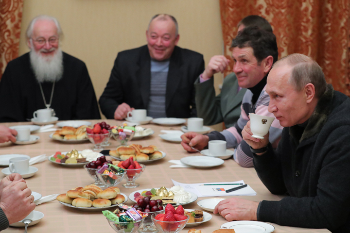 Путин и рыбаки из ФСО