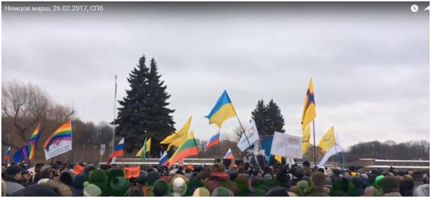 Геи, украинцы, оплаченная массовка: Марш Немцова – как это делали в СПБ