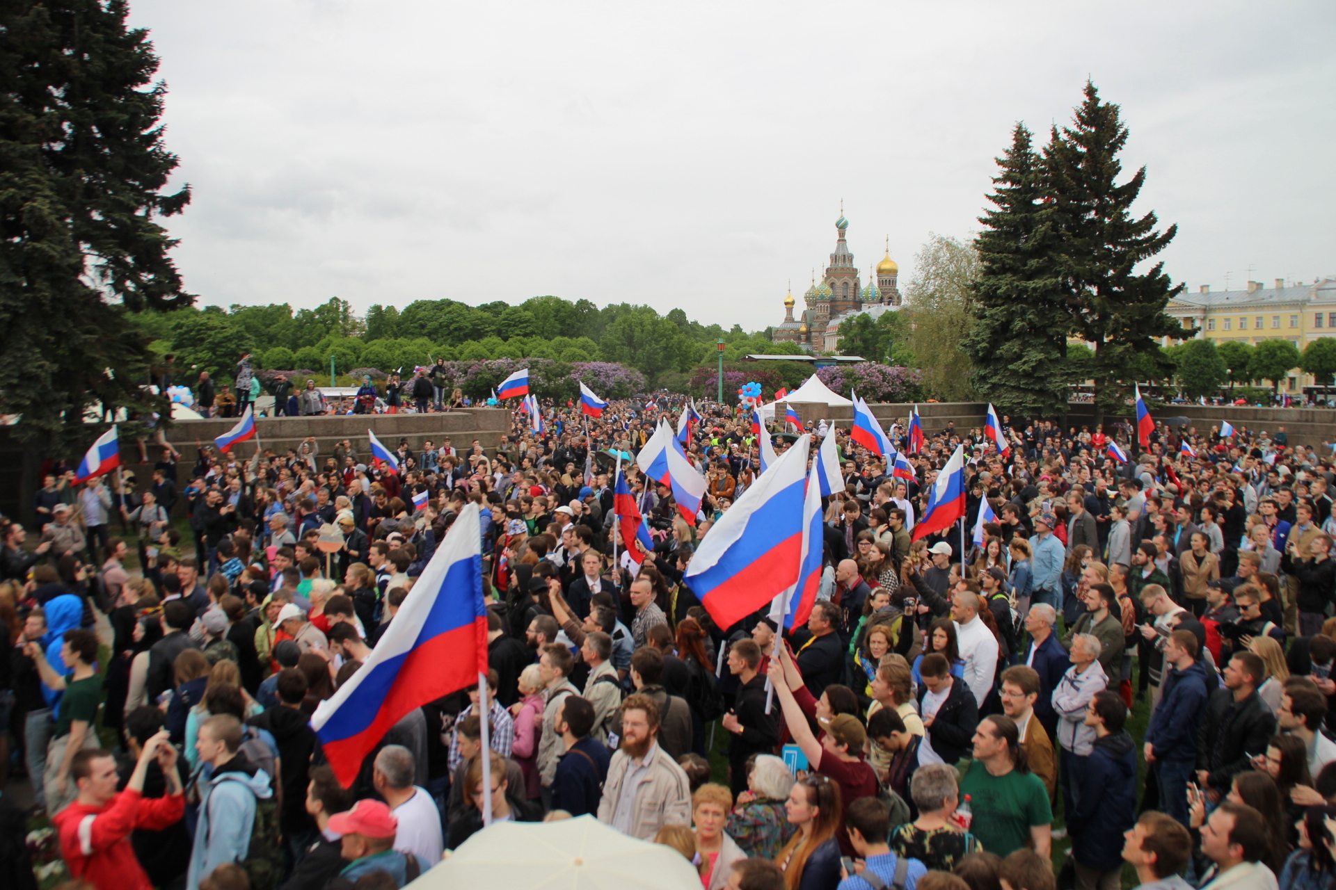 Гигантский утенок и 500 задержанных: итоги митинга в Петербурге