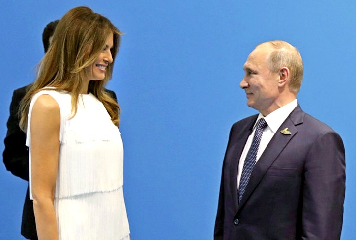 Между Владимиром Путиным и Меланьей Трамп возникла симпатия