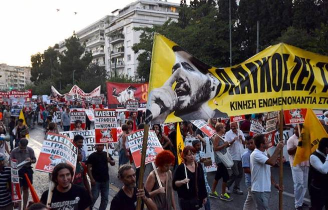 В Греции прошел марш антифашистов