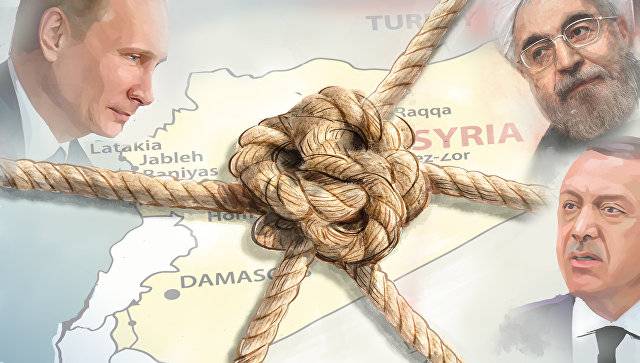 Россия, Турция и Иран будут в Сочи делить Сирию на троих