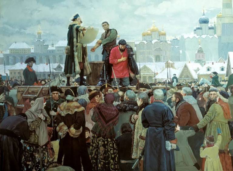 Российская империя: казнь Емельяна Пугачёва – «истинное торжество дворян»