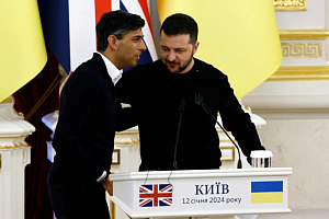 В Киеве с необъявленным визитом побывал британский премьер