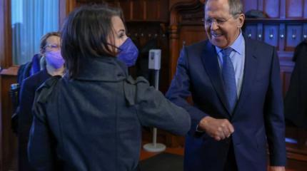 Глава МИД Германии Бербок в Москве отказалась от воинственных заявлений Глава МИД Германии Бербок в Москве отказалась от воинственных заявлений