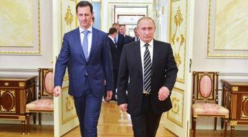 Асад поблагодарил Путина за реализацию мирного процесса в Сирии