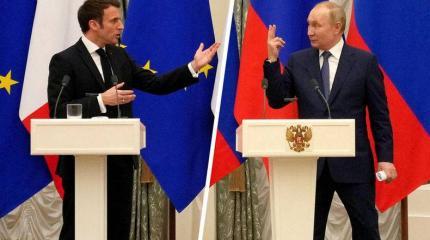 Названа причина прекращения контактов между Путиным и Макроном Названа причина прекращения контактов между Путиным и Макроном