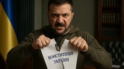 На Украине «день конституции» отметили её показательной кастрацией