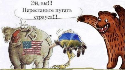 Украина - страус, которого нельзя пугать Украина - страус, которого нельзя пугать
