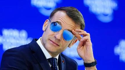 Курятник в Давосе притих: Макрон с опаской ждет, когда зайдет Трамп