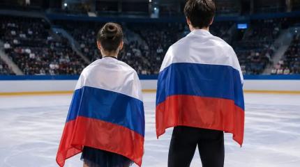 Палки в коньки от Киева: фигуристов из России лишили нейтрального статуса