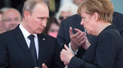 Путин, Меркель и Украина