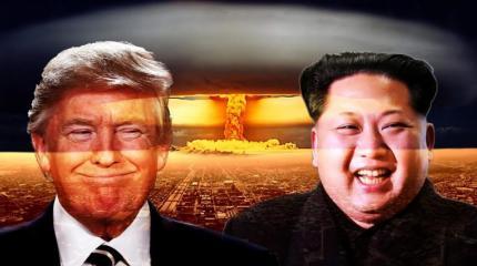 Трамп и Ким Чен Ын: Отступать некуда. Трамп и Ким Чен Ын: Отступать некуда.