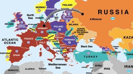 От Балтики до Южной Европы: карта европейских интересов России От Балтики до Южной Европы: карта европейских интересов России
