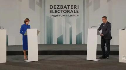 Дебаты в Молдове: Главный противник Санду поклялся в верности Западу