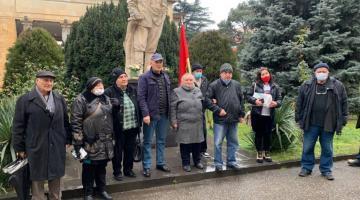 Запрещенная Компартия Грузии публично отпраздновала день рождения Сталина