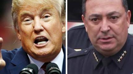 Шеф полиции Хьюстона Асеведо назвал Трампа новичком и попросил закрыть рот Шеф полиции Хьюстона Асеведо назвал Трампа новичком и попросил закрыть рот