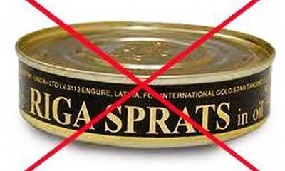 Российское эмбарго шпрот – это сильный удар по Латвии