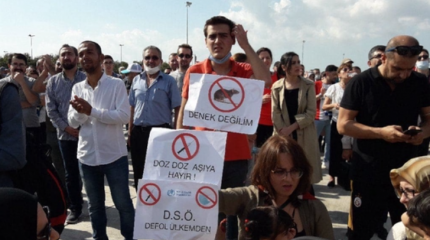 Волна протестов из-за ковид-ограничений дошла до Турции Волна протестов из-за ковид-ограничений дошла до Турции