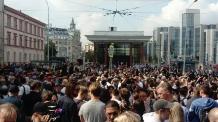 Журналистов больше протестующих: как прошло шествие в Москве Журналистов больше протестующих: как прошло шествие в Москве
