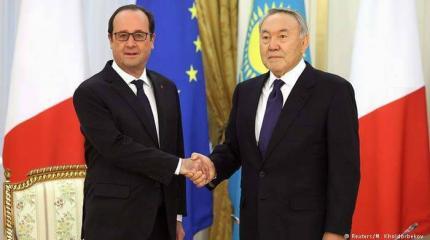 Назарбаев напомнил Олланду о силе России