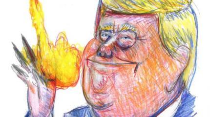 Скандальный Charlie Hebdo высмеял Трампа: «В апреле делай как пожелаешь»