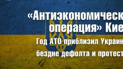 «Антиэкономическая операция» Киева. Год АТО приблизил Украину к бездне дефолта и протестов