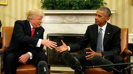 Трамп возложил вину за «русский след» на Обаму Трамп возложил вину за «русский след» на Обаму