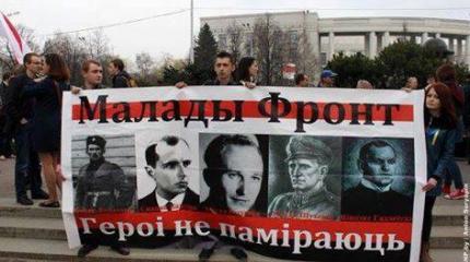 Манкурты на выезде: друзья Шухевича опять скакали в Минске за Украину Манкурты на выезде: друзья Шухевича опять скакали в Минске за Украину