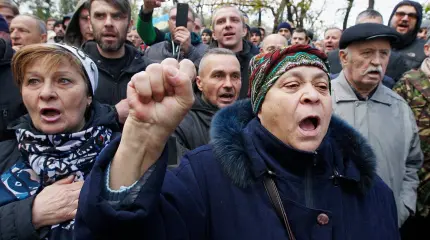 Протестный потенциал в России пошел на спад Протестный потенциал в России пошел на спад