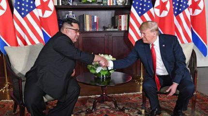 Встреча Ким Чен Ына и Трампа: Блистательное «ниочём» Встреча Ким Чен Ына и Трампа: Блистательное «ниочём»