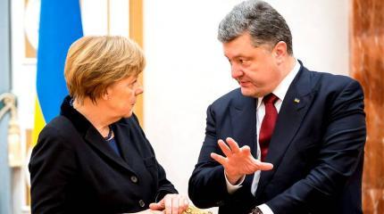 Порошенко очень рад, что антироссийские санкции разорили Меркель Порошенко очень рад, что антироссийские санкции разорили Меркель