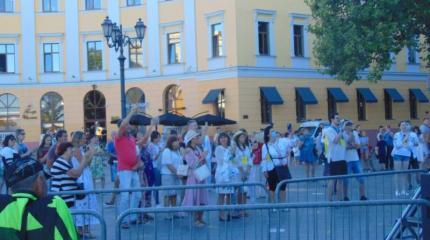 Как записные украинцы в Одессе самостийность праздновали