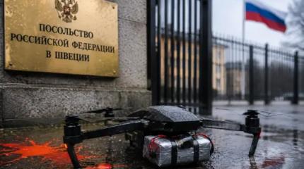 Пугают и провоцируют: посольство России в Швеции атаковали беспилотники