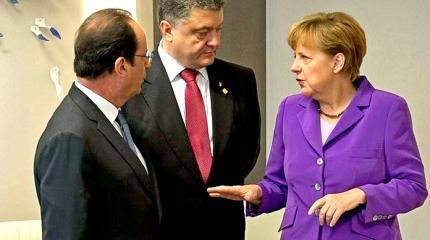 Порошенко крепко подставил Меркель и Олланда Порошенко крепко подставил Меркель и Олланда