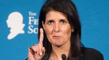 Никки Хейли: США никогда не должны доверять России Никки Хейли: США никогда не должны доверять России