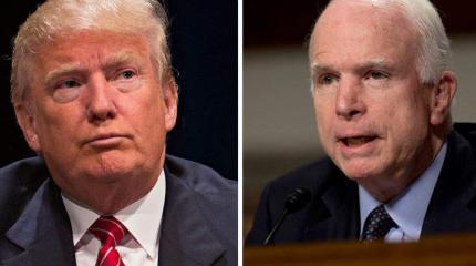 Трамп обвинил Маккейна в том, что США увязли в конфликтах по всему миру Трамп обвинил Маккейна в том, что США увязли в конфликтах по всему миру