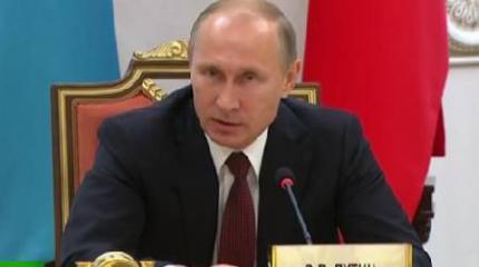 Владимир Путин принимает участие в заседании Совета глав государств СНГ