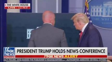 Трамп прервал пресс-конференцию из-за стрельбы около Белого дома