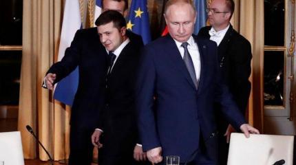 Путин в Париже затмил нервного и неуверенного в себе Зеленского Путин в Париже затмил нервного и неуверенного в себе Зеленского