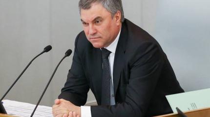 Володин предложил наказывать за соблюдение антироссийских санкций