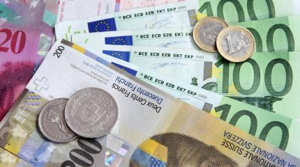 Курс Швейцарского франка упал и достиг самых низких показателей с января этого года Курс Швейцарского франка упал и достиг самых низких показателей с января этого года